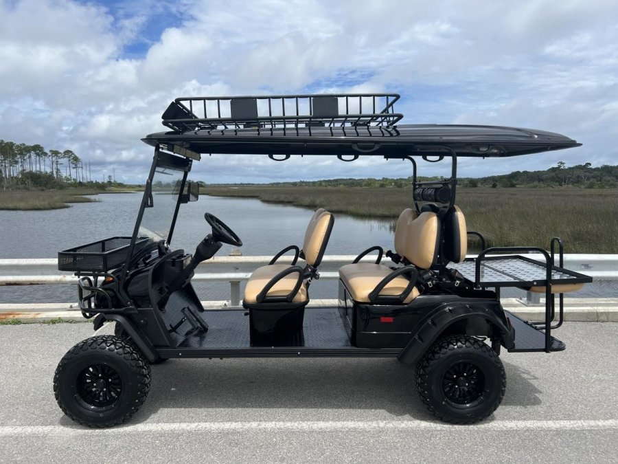 MotoEV Electro Neighborhood Buddy 6 Passenger (Back to Back) Highriser Street Legal Golf Cart