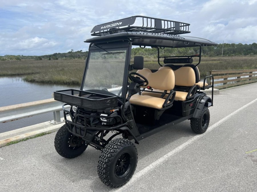 MotoEV Electro Neighborhood Buddy 6 Passenger (Back to Back) Highriser Street Legal Golf Cart
